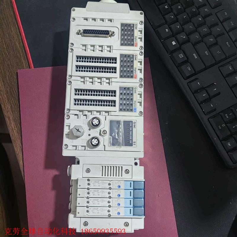 正品 SMC 电磁阀阀岛 9 成新 SY3100-5U1 E