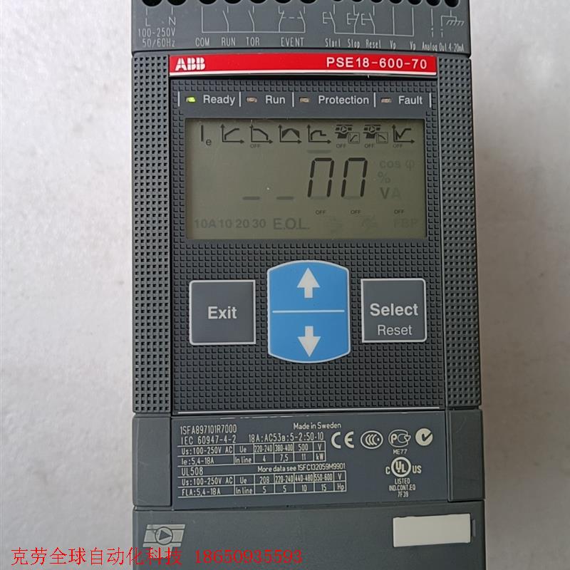 ABB软起动器 PSE18-600-70,拆机拆下来的,成色