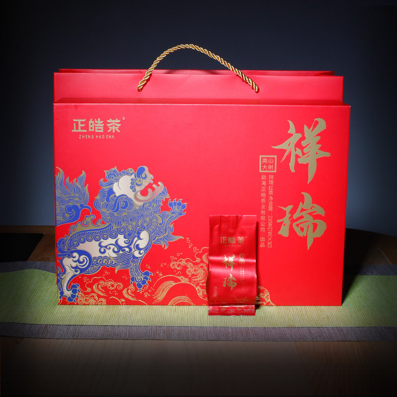 正皓茶祥瑞红茶高山大树蜜香210g节日春节送礼国风喜庆茶叶礼盒装
