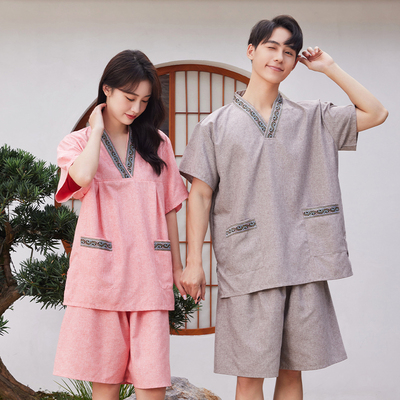 高档汗蒸服情侣款客人酒店头足疗