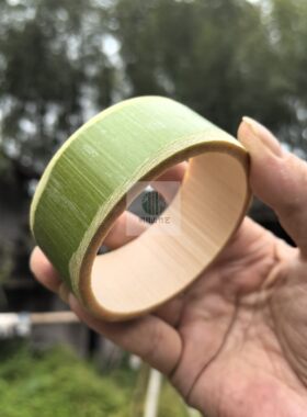 新鲜竹子竹圈天然环保手工打磨