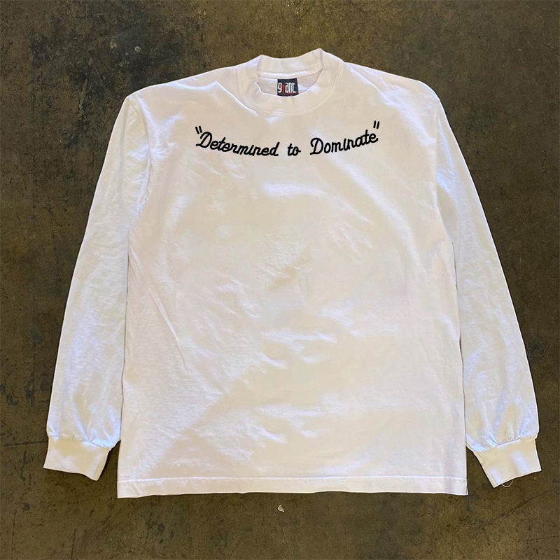 美式复古宽松情侣款百搭长袖T恤