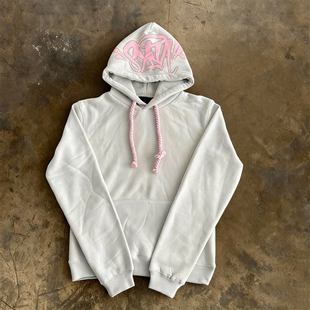 y2k 嘻哈风连帽卫衣男女潮流字母印花抽绳百搭街头卫衣 hoodie美式