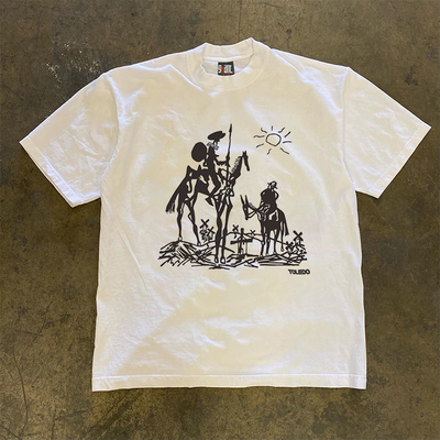 宽松男女情侣美式百搭短袖T恤