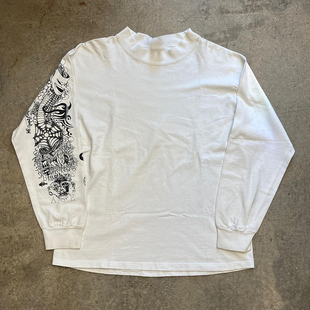 百搭oversize长袖 vintage复古美式 T恤 300克重磅纯棉 90s90s90s