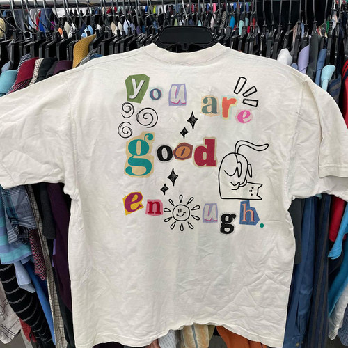 治愈怪趣~美式涂鸦风短袖T恤男女同款260克重磅纯棉印花宽松上衣