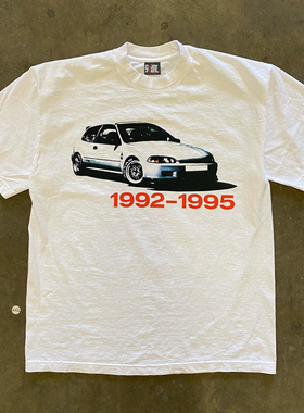 Classic age of legend 1992-1995嘻哈小众设计男女情侣款短袖T恤