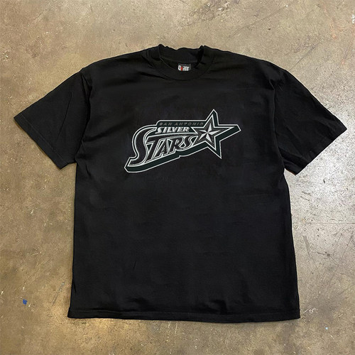 宽松男女情侣美式百搭短袖T恤