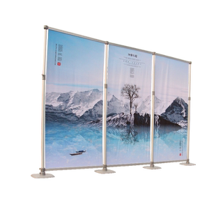 快展展架铝合金拉网展架快幕秀架子广告屏风背景架展板KT板展示架