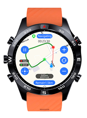 松路/户外专业跑步轨迹导入多功能运动手表