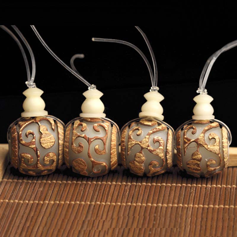 diy菩提根雕刻祥云手链文玩佛塔