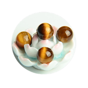 天然虎眼石散珠子diy手工串珠佛珠饰品手链项链虎睛石木变石5a