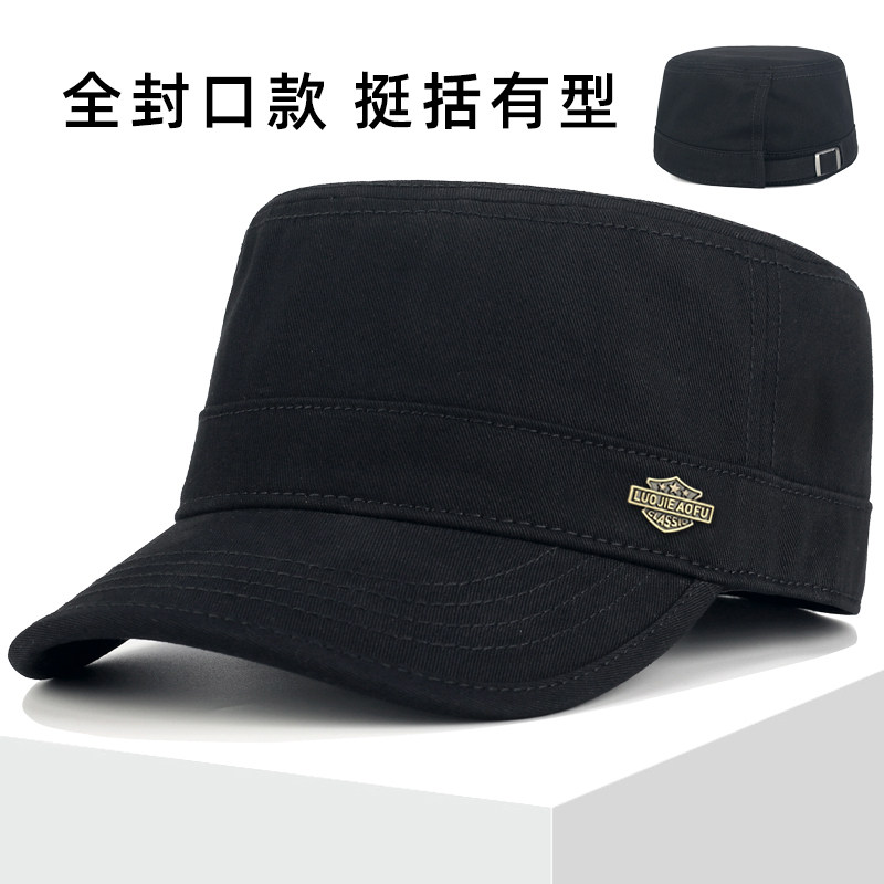 大头围全封口平顶帽子男款加大深冬季户外高端品牌2025新款鸭舌帽