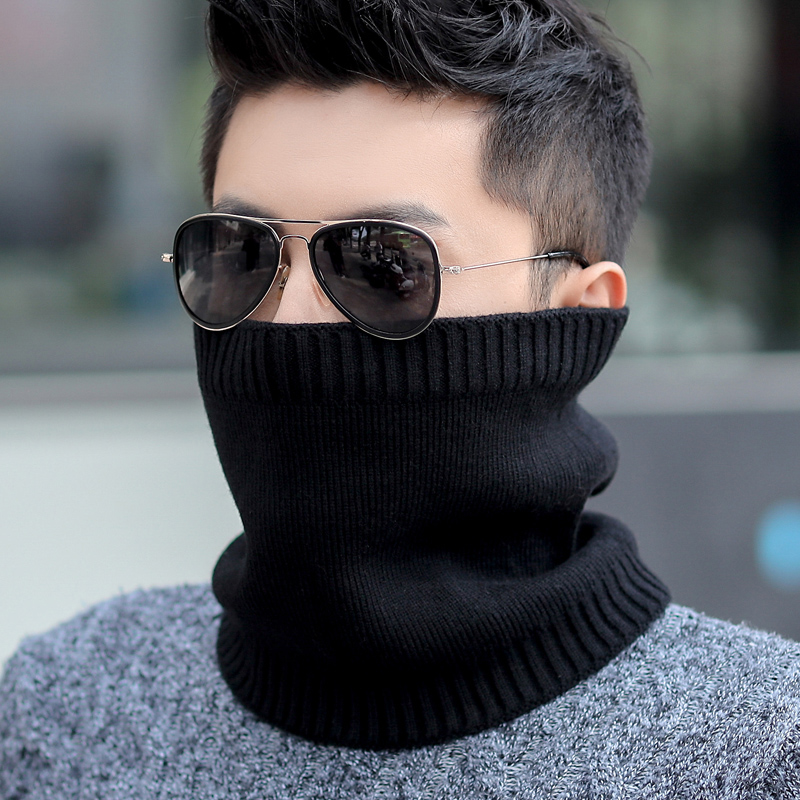 围巾毛线保暖护颈套防风寒户外