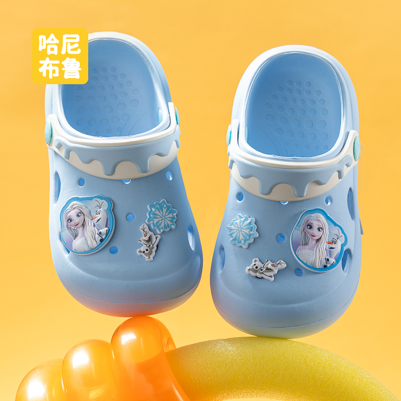 可爱女童半拖鞋外穿夏季软底