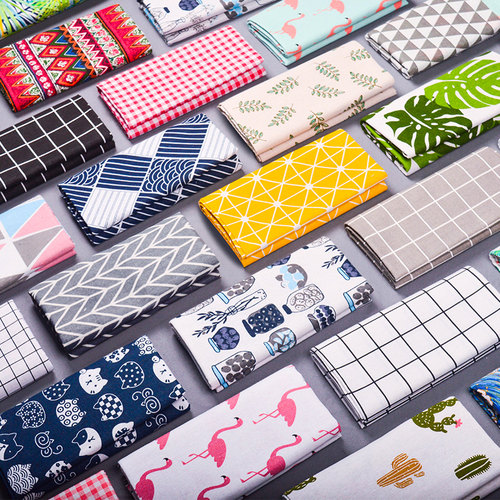 棉麻日式北欧书桌INS学生桌布