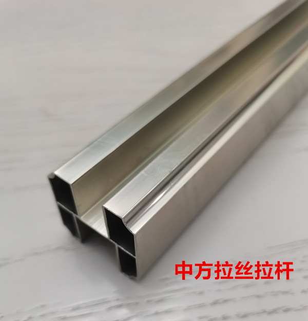 重庆卫生间隔断五金配件铝材拉杆上横梁不锈钢拉丝黑色横梁
