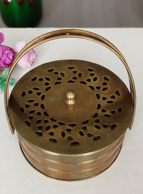 印度手工制作铜制香薰炉