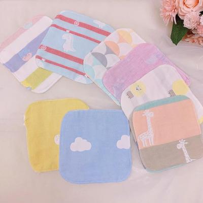 纯棉纱布方巾雅赞婴儿洗脸巾