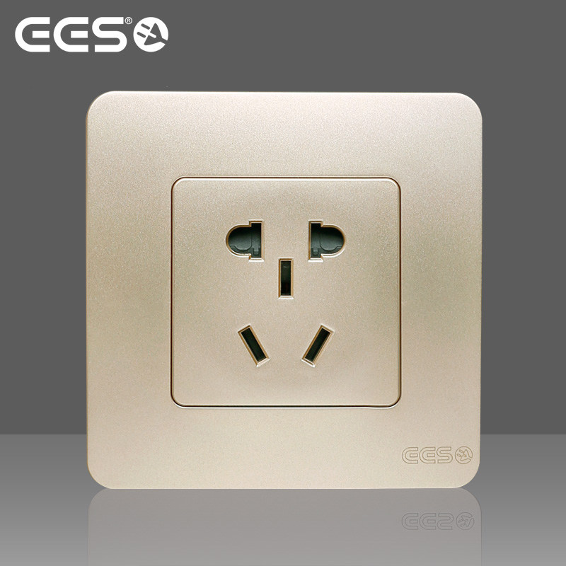 ees电气开关插座面板 科艺德 沙丁系列 魅力金 小五孔插座二三插|msdalam kategori elektronik/Electrician, soket, salur keluar kuasa - dari Buy2taobao.com untuk memberikan perkhidmatan ejen Taobao profesional membeli