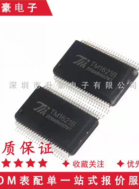 原装正品TM1621B 贴片SS0P48 LCD液晶驱动 低功耗段码液晶驱动