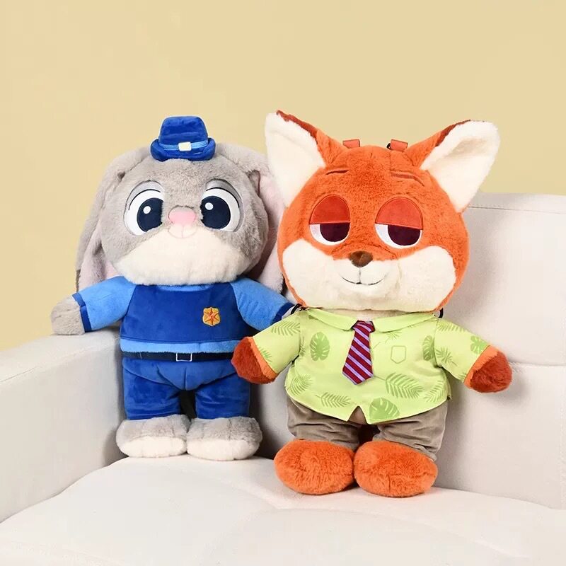 网红超火兔子警官玩偶背包可爱卡通狐狸尼克毛绒包包女疯狂动物城图片