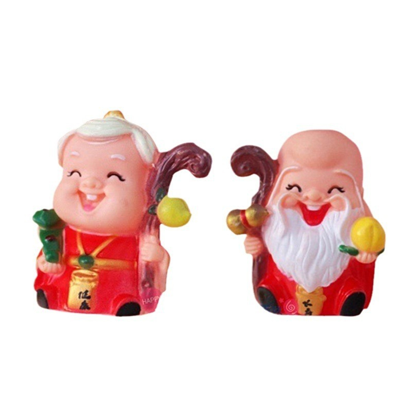 网红中式寿星公婆爷爷奶奶老人祝寿蛋糕装饰摆件老头太太生日公仔