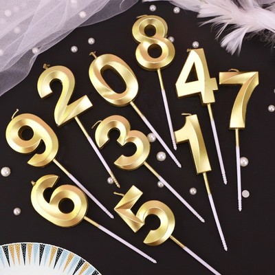 数字蜡烛浪漫创意生日蛋糕装饰