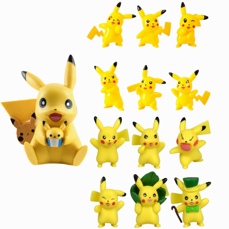 儿童宝宝皮卡丘蛋糕装饰卡通精灵神奇宝贝小孩公仔生日甜品台摆件