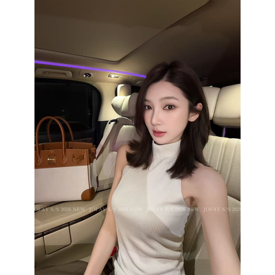 系带露背吊带背心 T1028