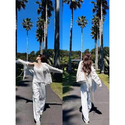 |湾刀汉麻裤|老钱风阔腿休闲汉麻湾刀裤 直筒宽松百搭气质 K1856