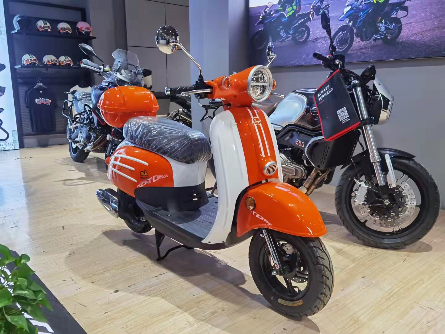 正品建设 u爽柯基小龟王 复古小绵羊踏板摩托车 国四电喷正规上牌