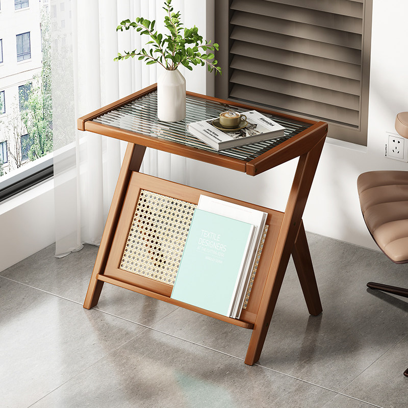阳台小桌子多功能边几角几客厅家用小茶几沙发边桌休闲桌收纳方桌