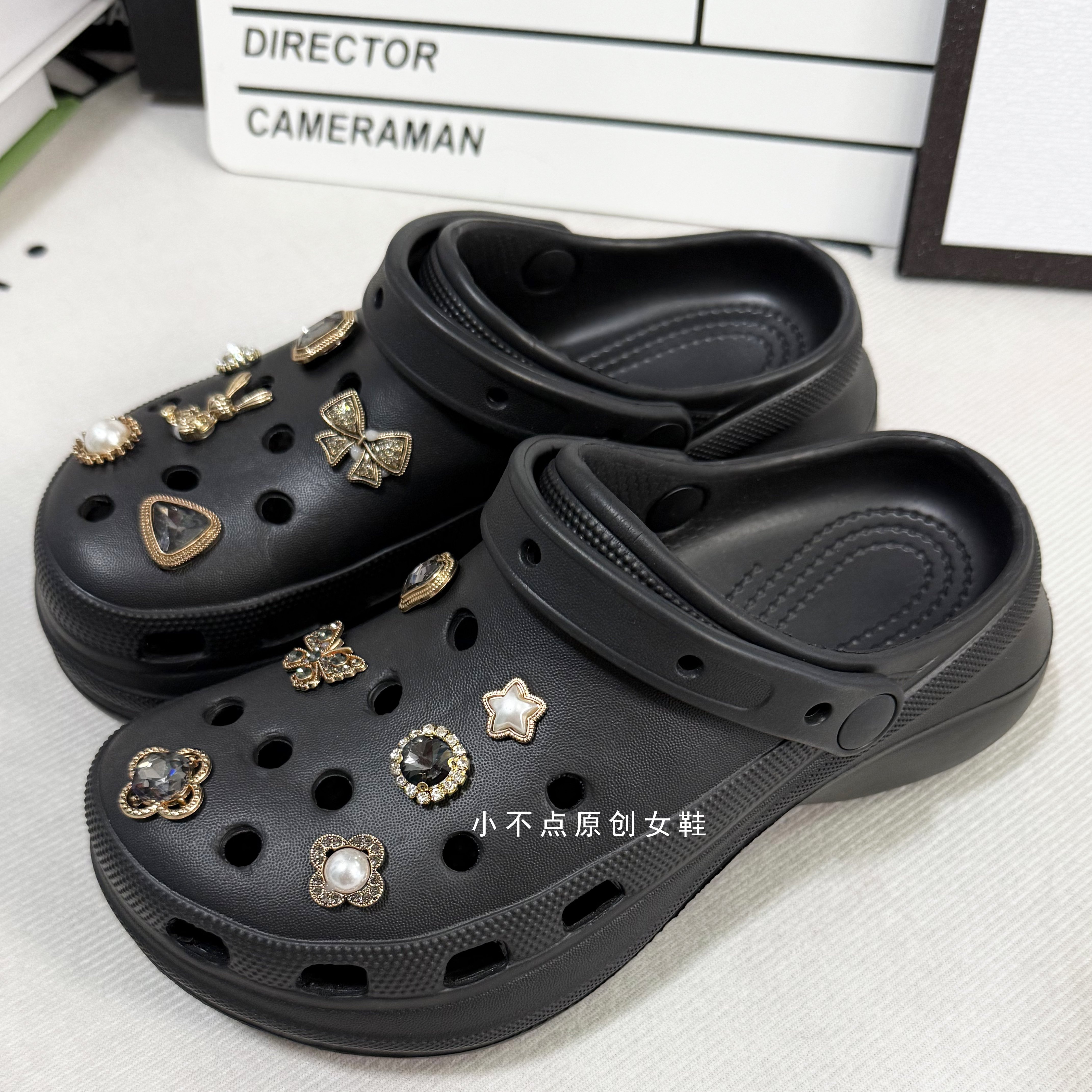 兔子先生外穿洞洞鞋女鞋厚底拖鞋