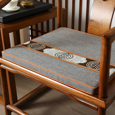 中式红木椅子坐垫餐桌椅垫椰棕乳胶定制实木圈椅茶桌椅太师椅座垫