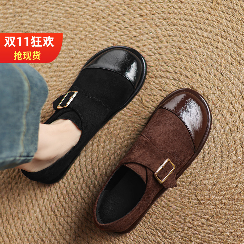 一脚蹬懒人乐福单鞋女大码41-43