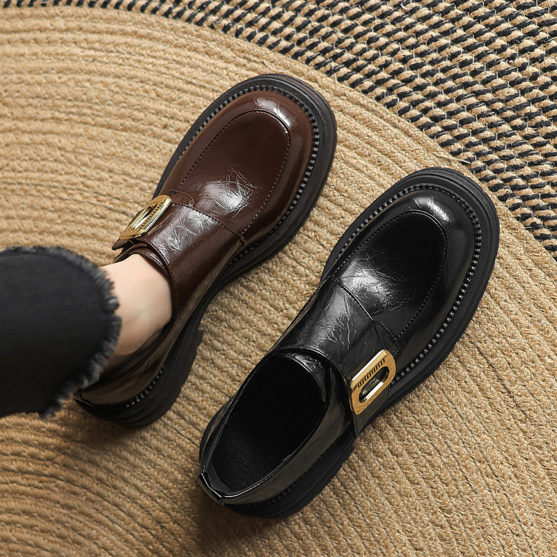 深口单鞋女四季乐福鞋大码41-43