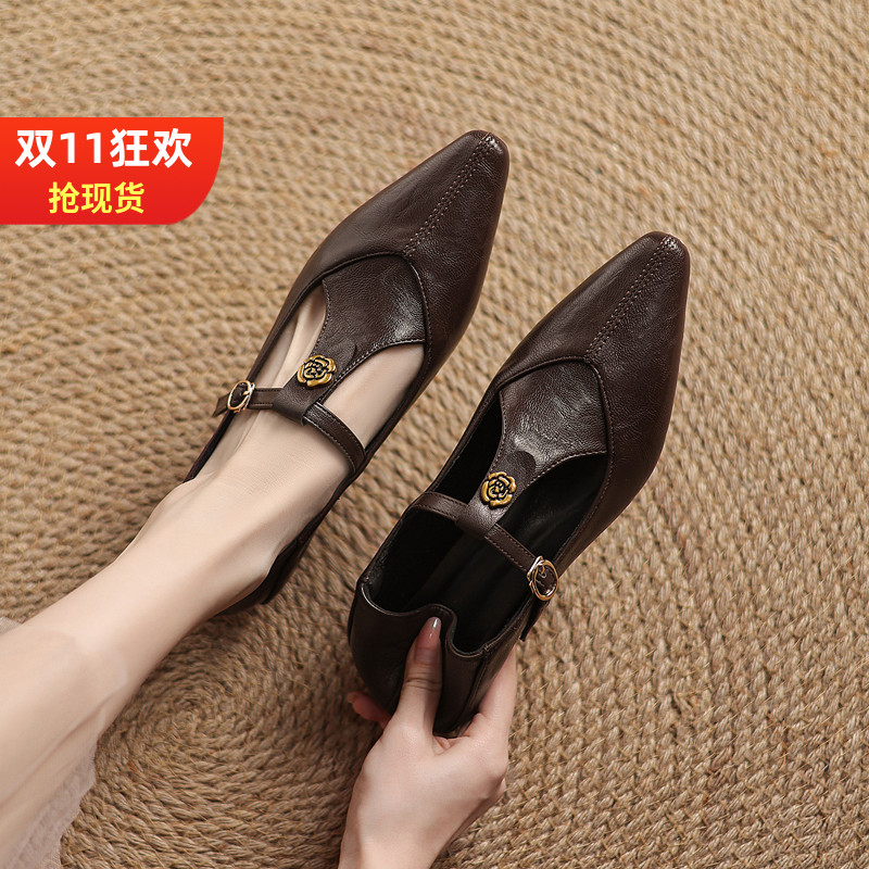 玛丽珍复古单鞋女32大小码41-43