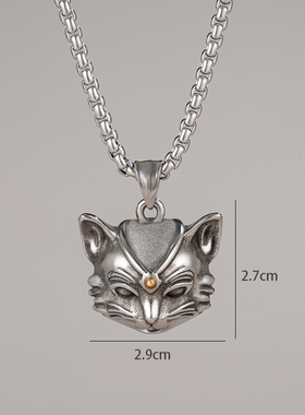 潮男新款吊坠项链小众设计超好搭