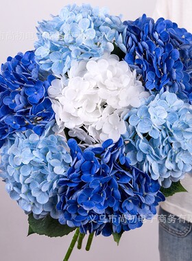 仿真花保湿3D手感大绣球花酒店装饰花艺婚庆布置假花批发胶片绣球
