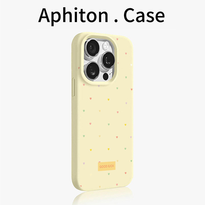 满屏彩色爱心适用苹果17promax大孔手机壳iPhone16/15/14/13/12磨砂肤感AIR华为P70vivo小米15oppo防摔软壳潮