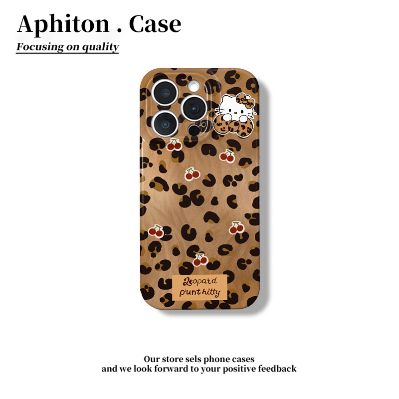 棕豹纹结KT菲林硬壳适用iPhone16pro苹果16promax手机壳16/15/14plus全包13pro华为P70vivo小米15PROoppo新款