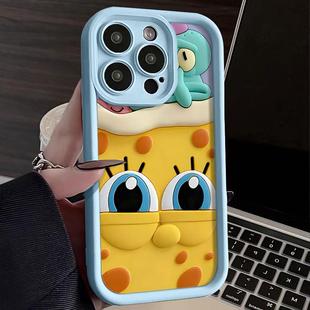 卡通海绵宝宝星适用苹果17promax派大星手机壳iPhoneAIR新款16pro/15/14/13/12/11情侣款16/15plus全包防摔套