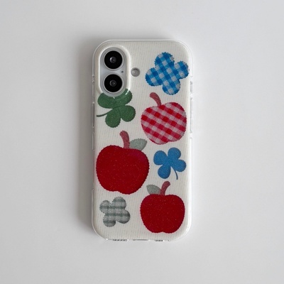 四叶草苹果适用苹果17promax闪粉手机壳iPhone16pro新款15/14/13/12/11全包透明vivo华为p70小米17oppo女款套