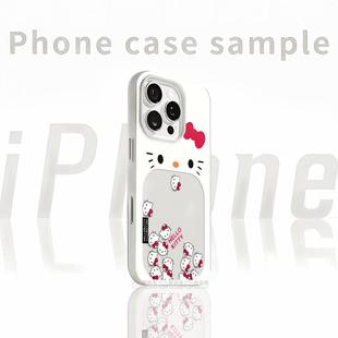 大嘴多个kt猫适用苹果17promax果冻肤感二合一手机壳iPhone16/15/13pro全包AIR华为P70vivo小米17oppo女款套