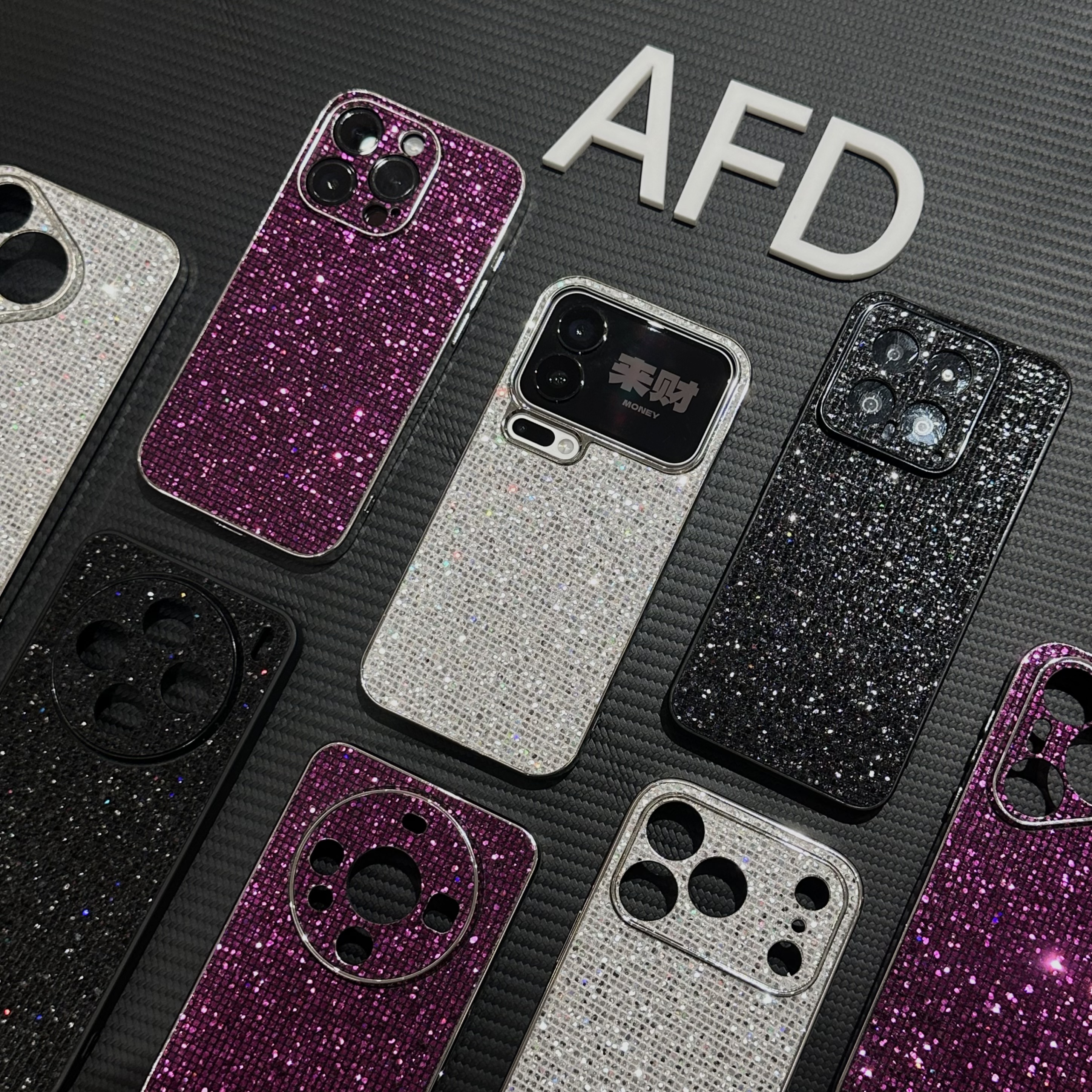 高颜值小香风细闪适用苹果17promax手机壳iPhoneAIR超薄16/15/14/13pro全包防摔vivo华为P80小米15oppo情侣套