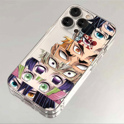 鬼灭柱门合集适用苹果16promax太空手机壳透明iPhone15/14/13/12/11个性xs/xr华为P70vivo小米15oppo全包防摔
