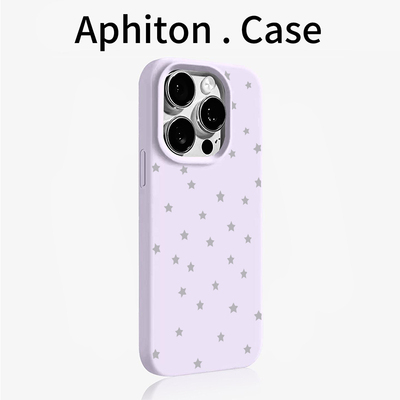 灰色星星适用苹果17promax大孔手机壳iPhone17/16/15/14/13/12/11磨砂肤感AIR华为P70vivo小米17oppo情侣软套