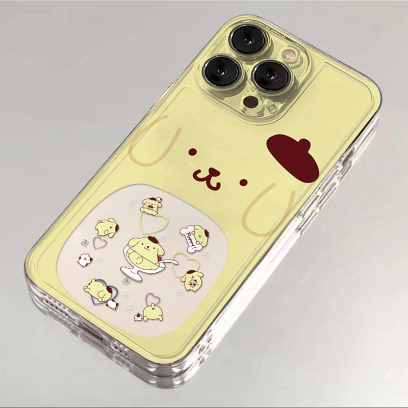 镂空帽子布丁狗适用苹果17promax太空手机壳iPhone16/15/14/13全包透明AIR华为P70vivo小米15oppo防摔软壳潮