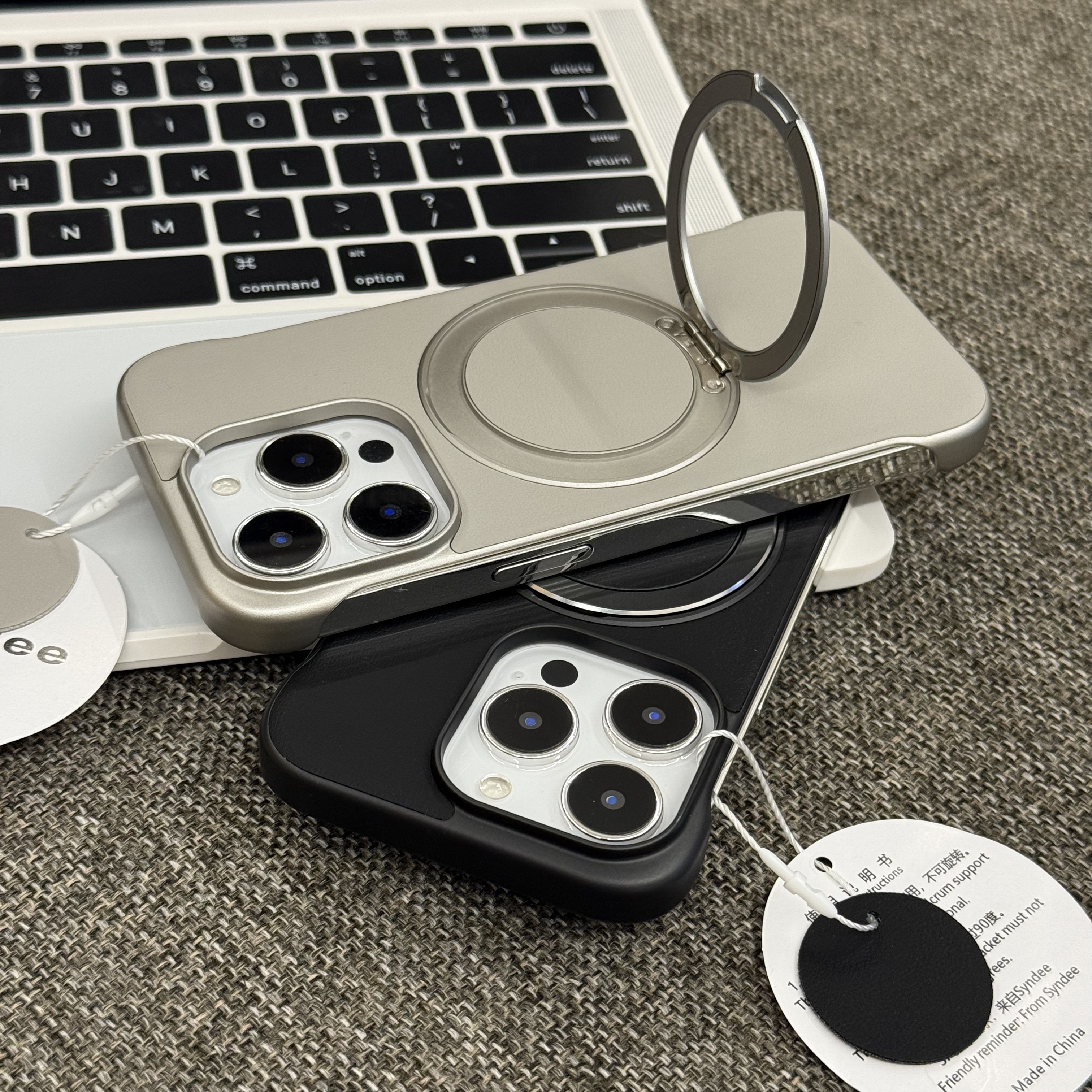 纯色贴皮情侣款适用苹果13/14/15/16/17promax无边框磁吸支架手机壳华为p80pro亲肤感小米17promax防摔保护套